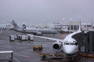 Seattle in the morning. Damp.